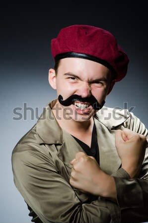 Сток-фото: смешные · солдата · военных · стороны · войны · сердиться