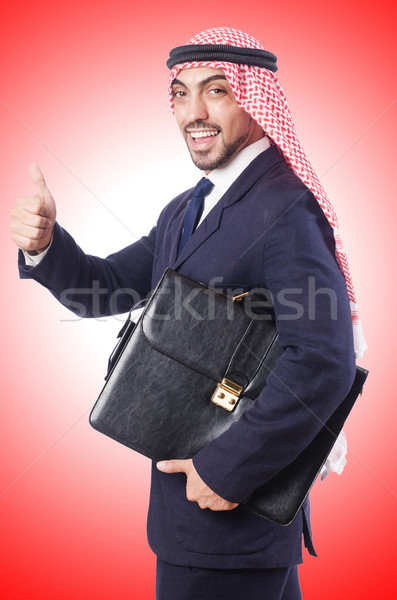 Arab om de afaceri izolat alb tineri asiatic Imagine de stoc © Elnur