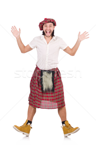 Surprised Scotsman isolated on white Stock photo © Elnur