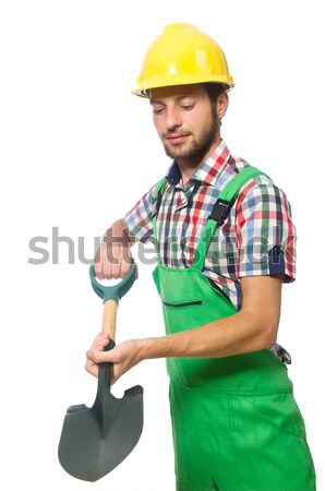 Industrial worker isolated on the white background Stock photo © Elnur