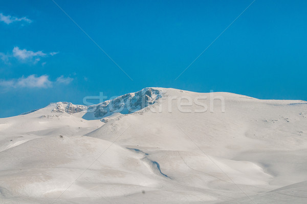 Winter Berge hellen Tag Himmel Landschaft Stock foto © Elnur
