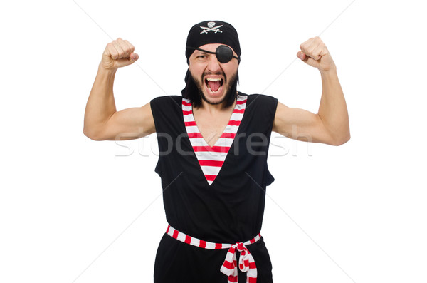 Man pirate isolated on the white background Stock photo © Elnur