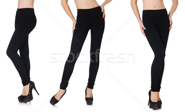 The black leggings in beauty fashion concept isolated on white Stock photo © Elnur