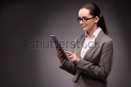 Elegant beautiful businesswoman in business concept isolated on  Stock photo © Elnur