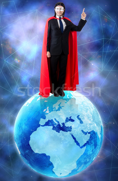 Man with superpowers ruling the world Stock photo © Elnur