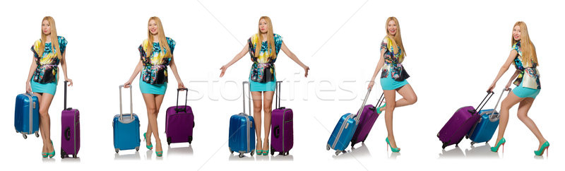 Voyage vacances bagages blanche femme plage [[stock_photo]] © Elnur