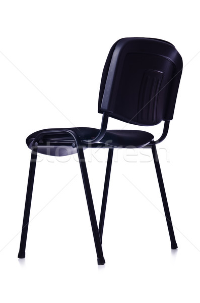 Nero sedia da ufficio isolato bianco ufficio estate Foto d'archivio © Elnur