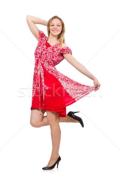 Mode Tanz Modell Tanz rot Stock foto © Elnur