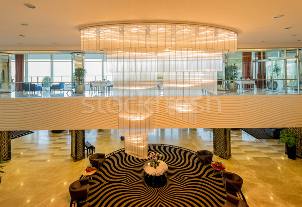 Hotel Lobby modernen Design Haus Licht Stock foto © Elnur