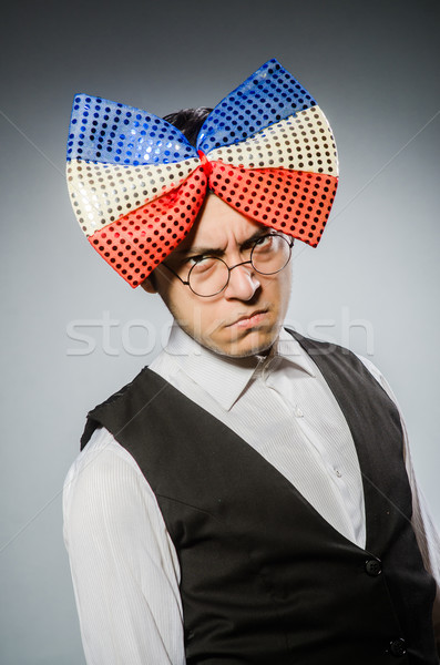 Funny hombre gigante gafas diversión Foto stock © Elnur