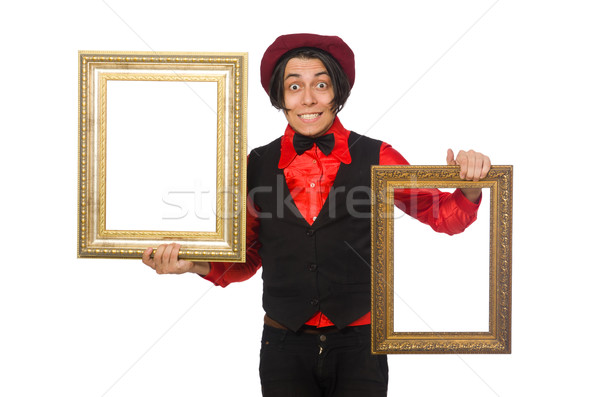 Funny artist isolated on white Stock photo © Elnur