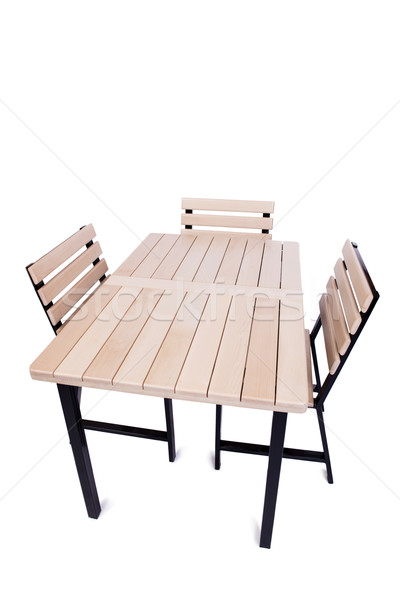 Asztal bútor izolált fehér üzlet iroda Stock fotó © Elnur
