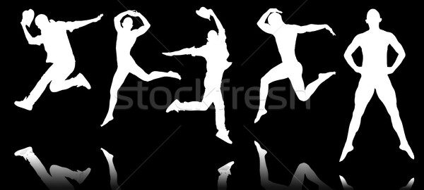 シルエット ダンサー ダンス ダンス スポーツ 背景 ストックフォト © Elnur