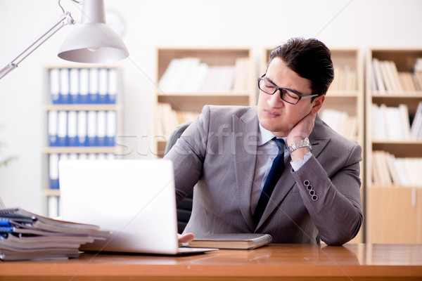 Foto stock: Doente · empresário · escritório · negócio · mão · médico