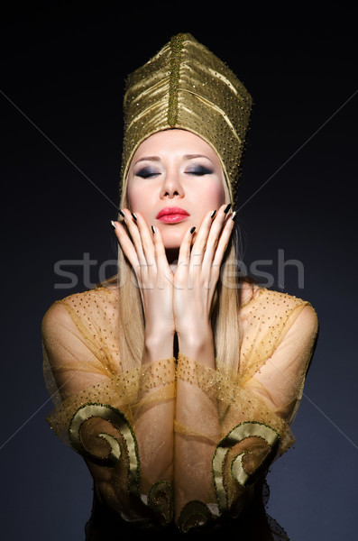 Fiatal modell egyiptomi szépség nő arc Stock fotó © Elnur