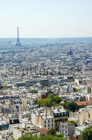 Stock photo: Skyline of Paris on bright summer day