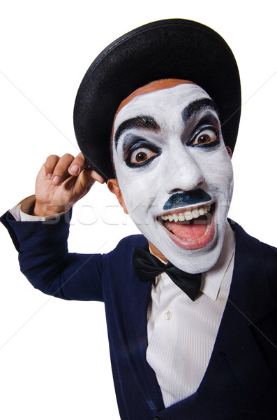 Funny man with face paint Stock photo © Elnur