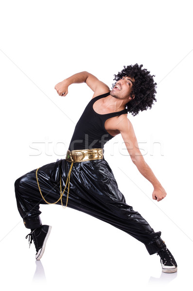 Rap dancer isolated on the white Stock photo © Elnur