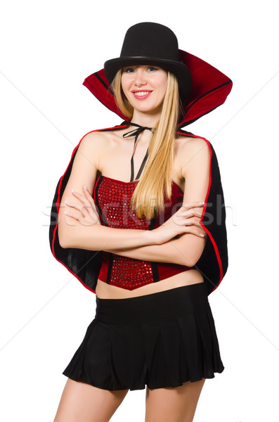 Woman magician isolated on white Stock photo © Elnur