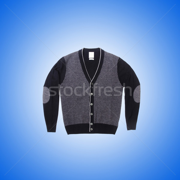 Mężczyzna sweter gradient biały wzór cool Zdjęcia stock © Elnur