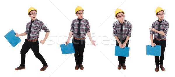 Industrial worker isolated on the white background Stock photo © Elnur