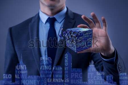 Identificazione impronte digitali business mano sicurezza imprenditore Foto d'archivio © Elnur