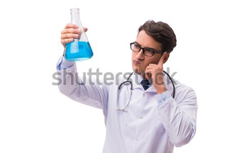 Arzt Kristallkugel isoliert weiß Hintergrund Medizin Stock foto © Elnur