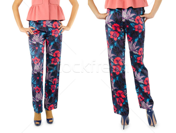 Pantaloni modello isolato jeans pelle femminile Foto d'archivio © Elnur