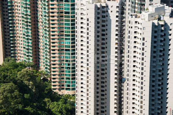 Woon- gebouw Hong Kong hemel reizen gebouwen Stockfoto © Elnur