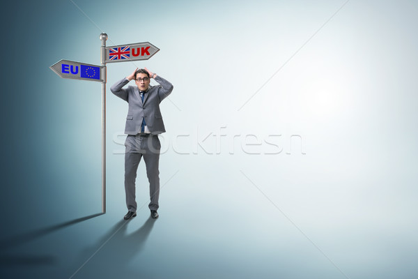 Empresario ue trabajador euros Europa persona Foto stock © Elnur
