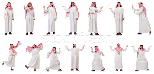 Arab om izolat alb afaceri fericit Imagine de stoc © Elnur