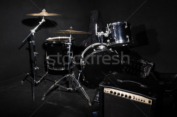 Set of musical instruments during concert Stock photo © Elnur