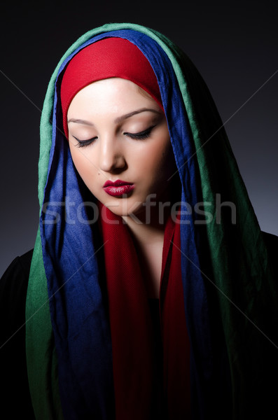 Muslim woman with headscarf in fashion concept Stock photo © Elnur