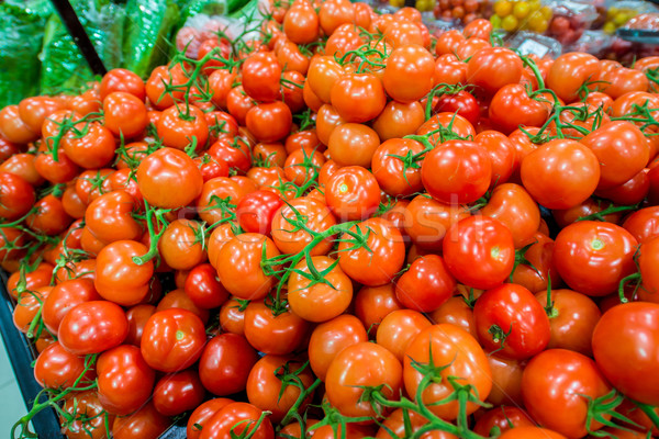 Tomatoes on the supermarket display Stock photo © Elnur