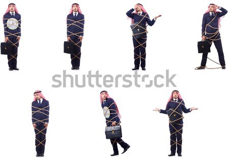 Man tied up isolated on white Stock photo © Elnur