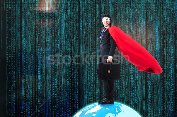 Man with superpowers ruling the world Stock photo © Elnur