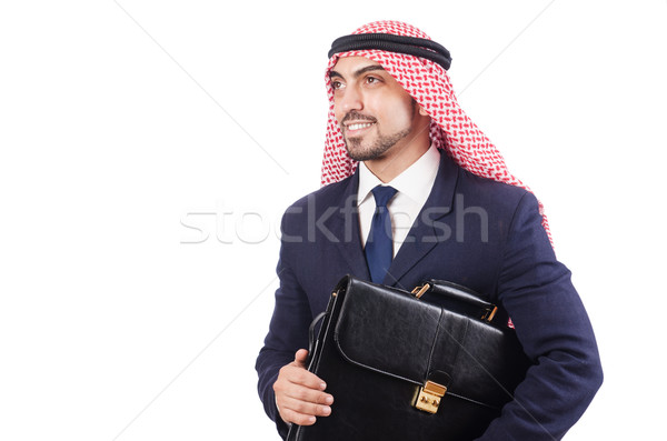 Arab businessman isolated on the white Stock photo © Elnur