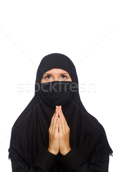 Muslim woman isolated on the white Stock photo © Elnur