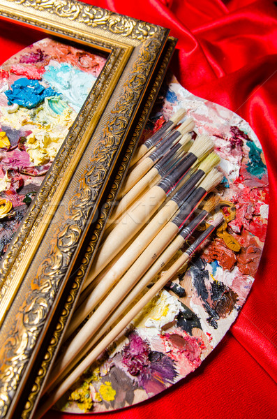 Artist palette in art concept Stock photo © Elnur