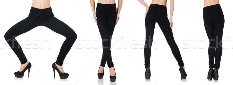 Black leggings in beauty fashion concept isolated on white Stock photo © Elnur