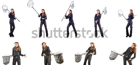Man tied up isolated on white Stock photo © Elnur