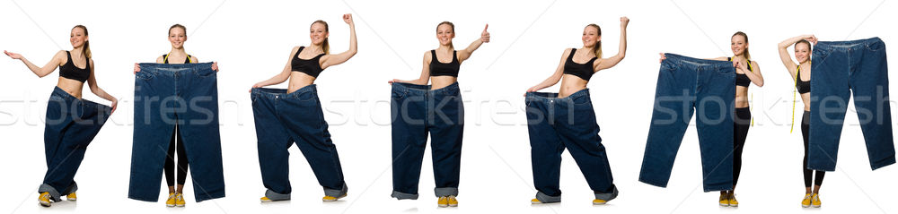 Composite photo of woman in dieting concept Stock photo © Elnur