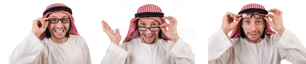 Arab man isolated on white background Stock photo © Elnur