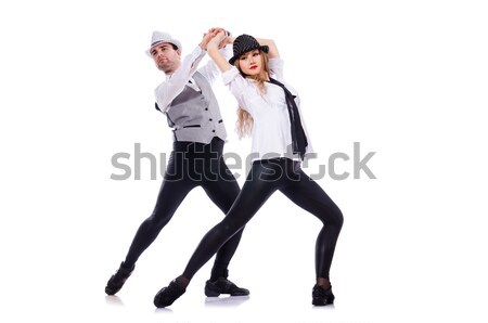 Stok fotoğraf: çift · dansçılar · dans · modern · kadın · adam