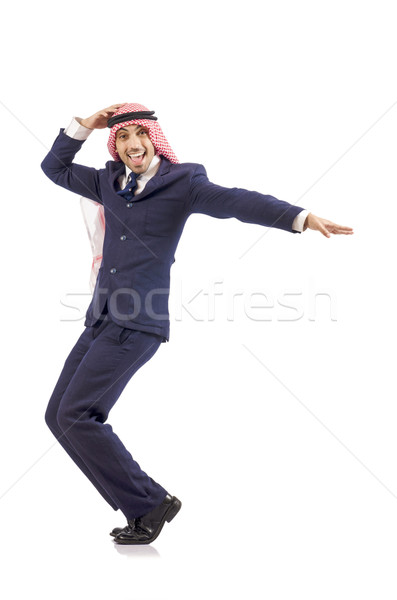 Arab man dancing from joy Stock photo © Elnur