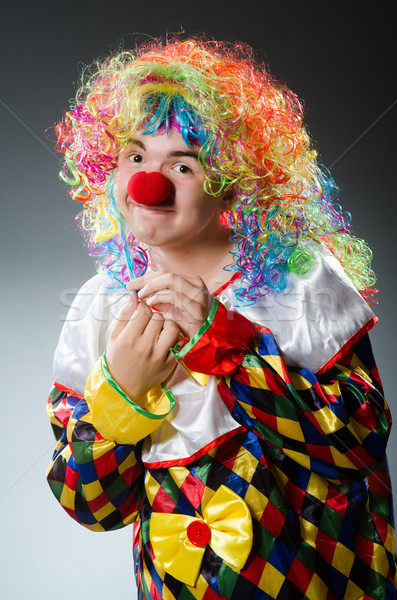 Funny clown in the studio Stock photo © Elnur