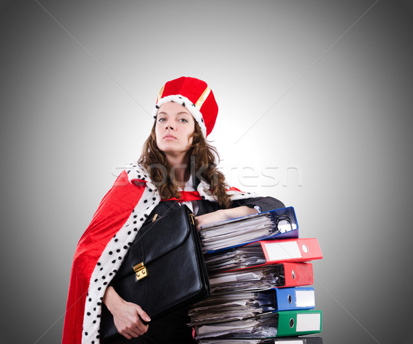Woman queen in funny concept Stock photo © Elnur
