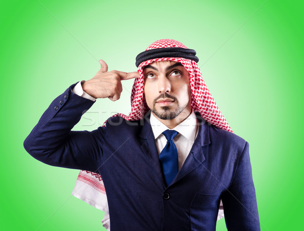 Arab businessman against the gradient  Stock photo © Elnur