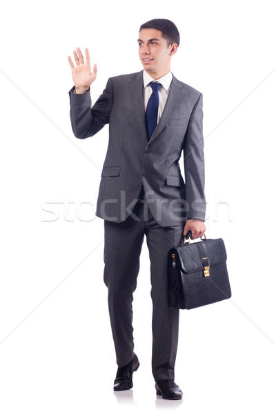 Stock photo: Businessman isolated on the white