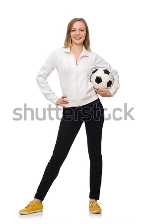 Mulher esportes traje isolado branco Foto stock © Elnur